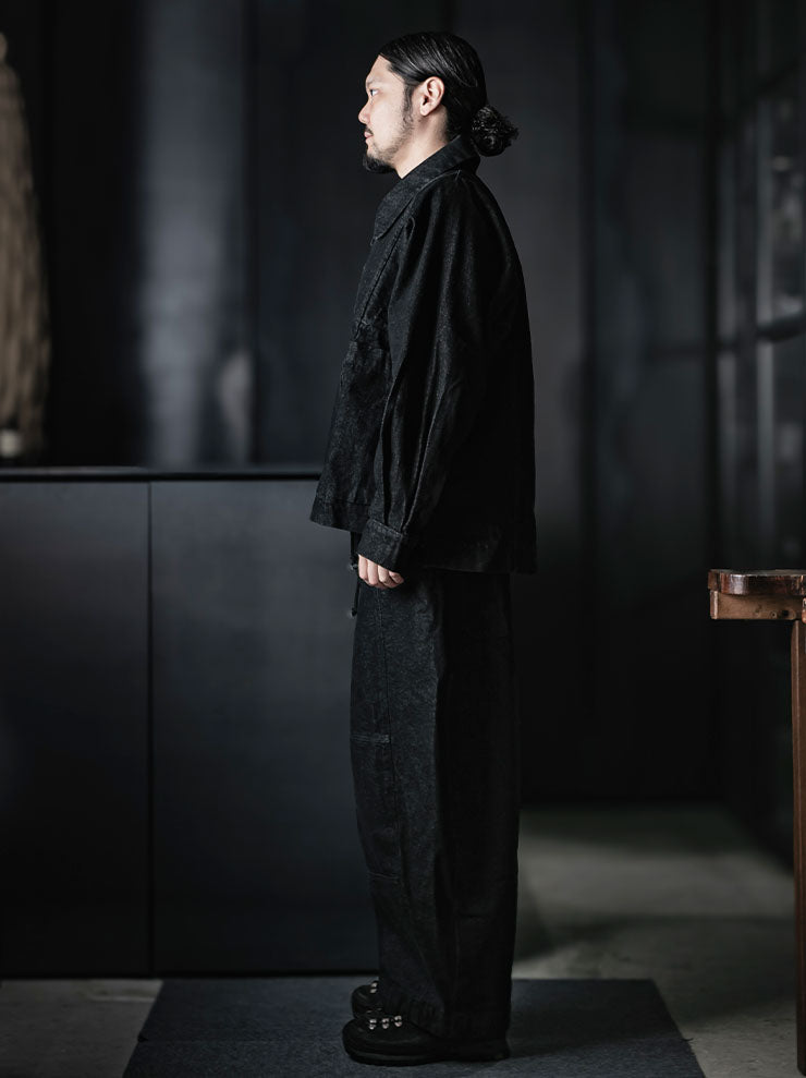 GATHERING<br>UNISEX FARMER JACKET / BLACK