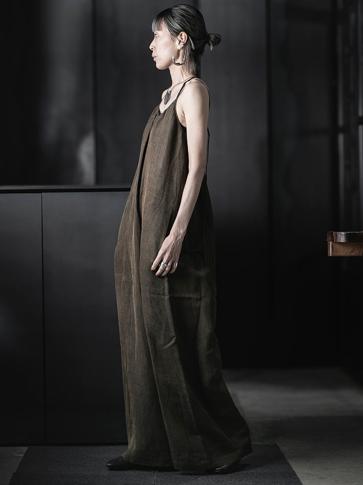 UMA WANG<br>WOMENS PAUL PANTS / DARK BROWN