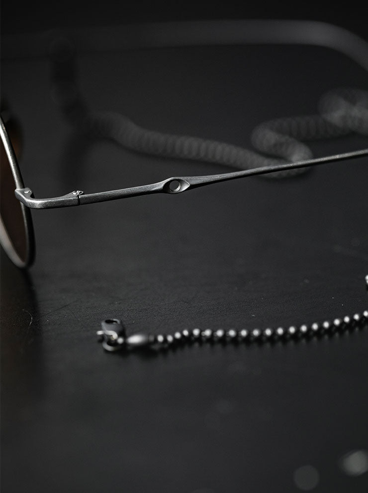 RIGARDS × UMA WANG<br>TITANIUM フレームサングラス / SILVER ANTIQUE / RG00UW14