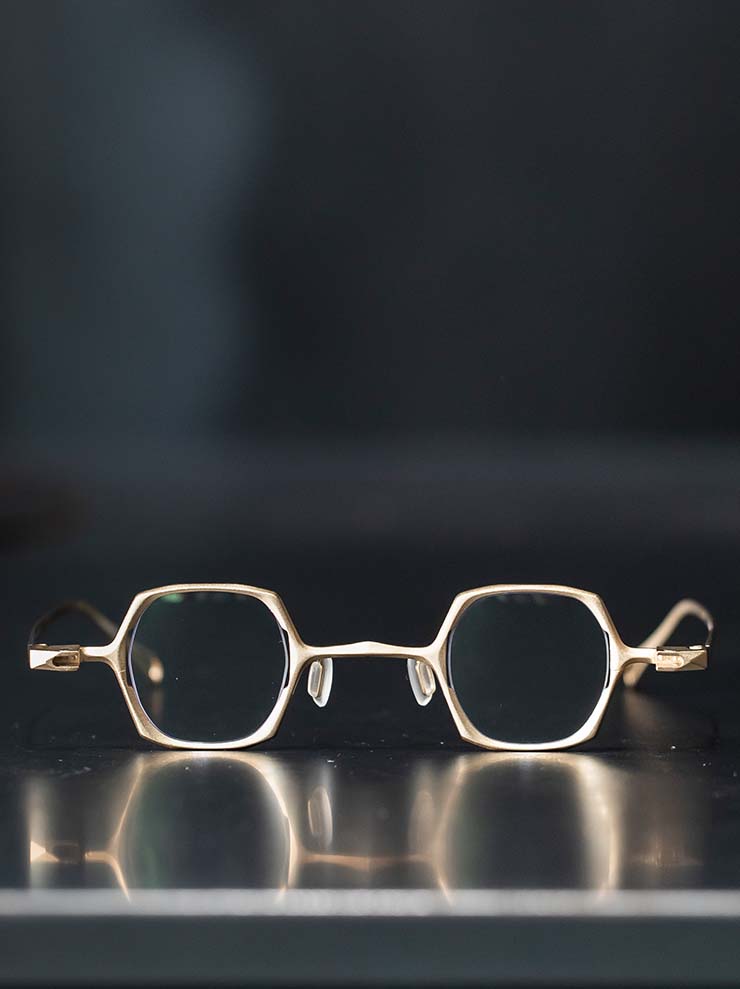 RIGARDS<br> TITANIUM & ALUMINUM frame sunglasses / GOLD FRAME x SILVER CLIP / RG1921TI