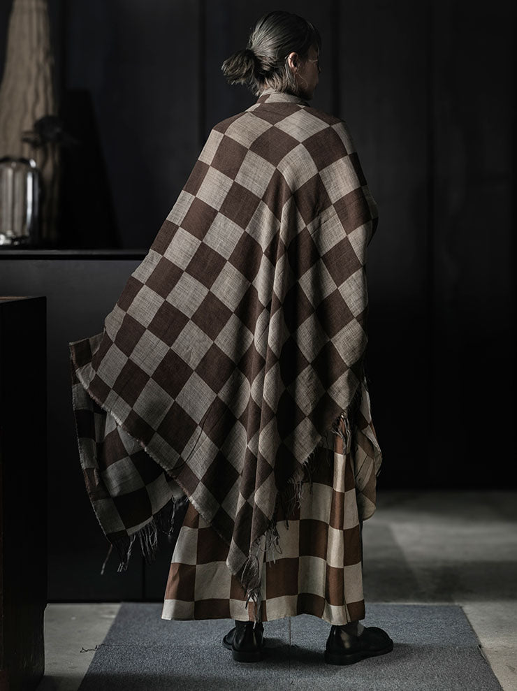 UMA WANG<br>SCARF / MUSTARD/ TAN