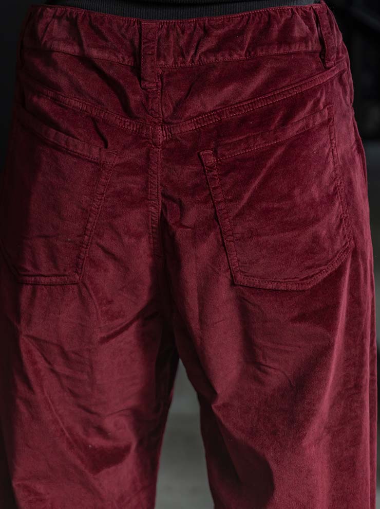 UMA WANG<br> WOMENS WIDE TROUSERS / RED