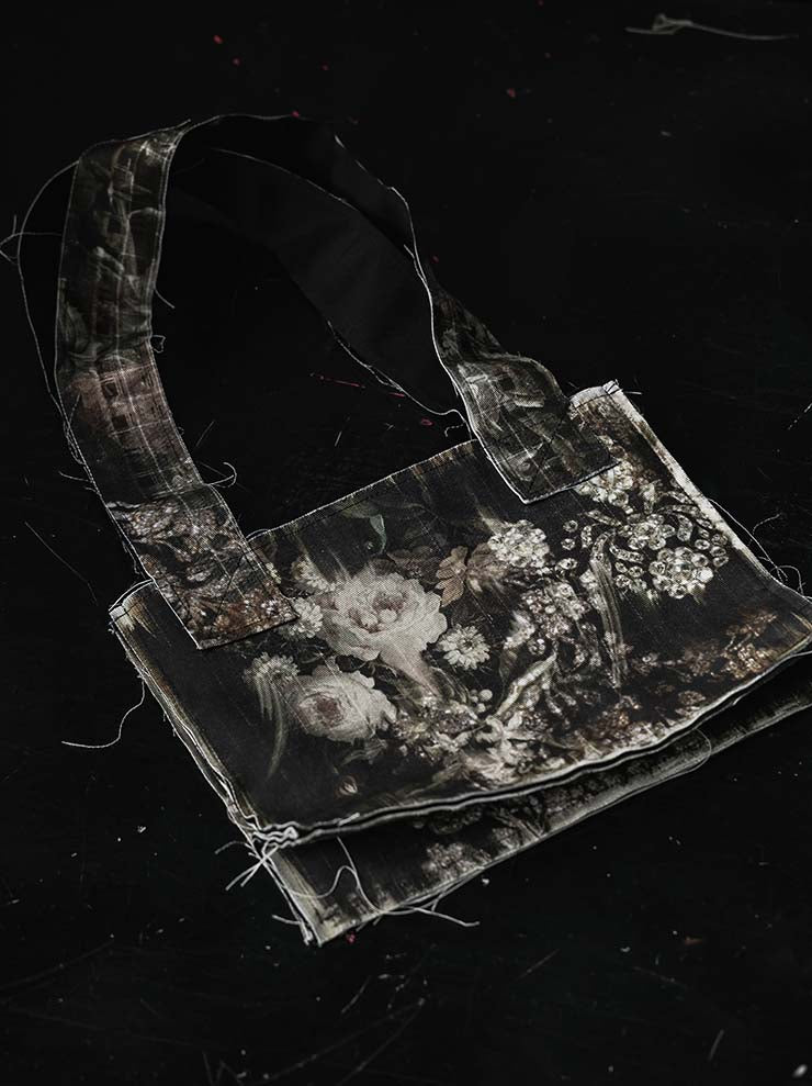 IA LONDON<br>BRICK CARRIER SMALL HAND BAG / DIAMONDS PRINT