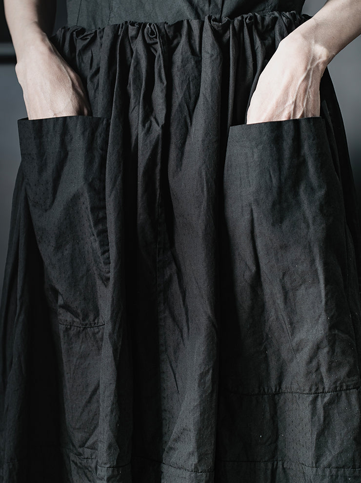 ATELIER SUPPAN<br>WOMENS Wide cotton skirt / E26-47