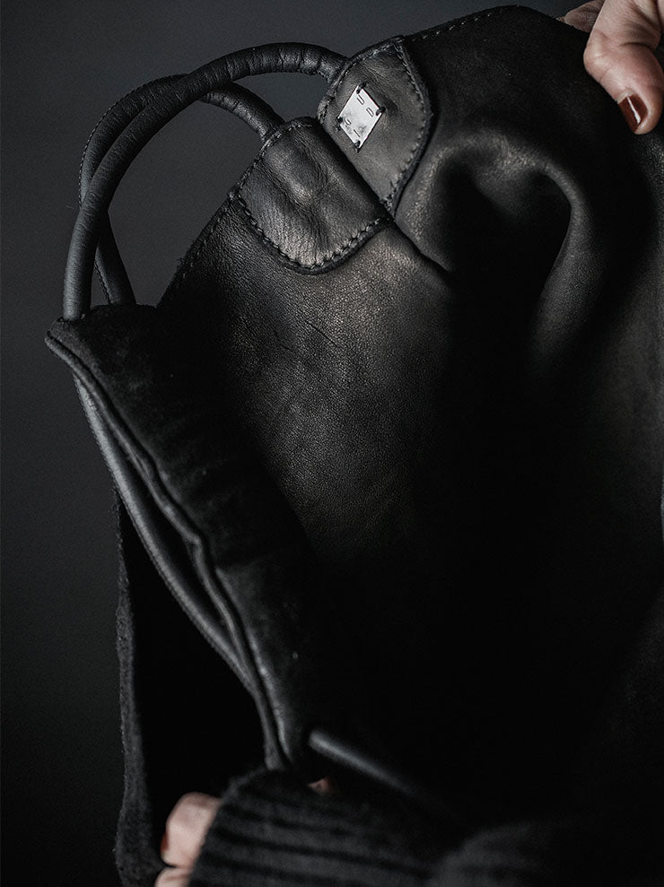 GUIDI<br> Shopper bag RF01 BLKT / SOFT HORSE REVERSE