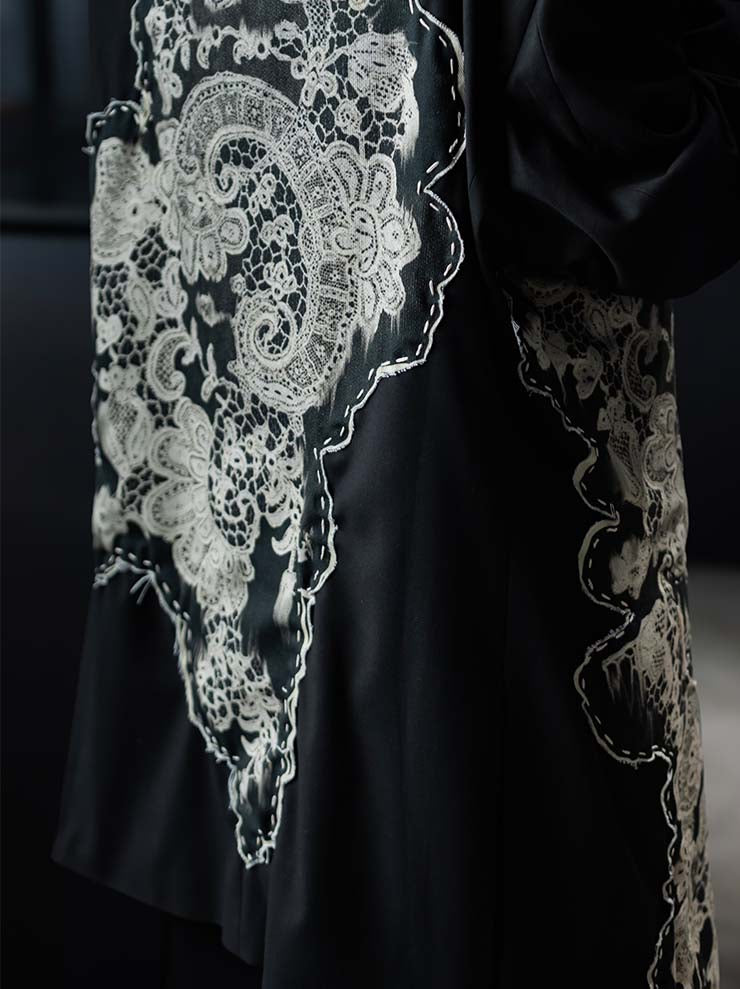 IA LONDON<br>WOMENS OVERSIZED HAND-STITCHED BLAZER / HONITON I PRINT