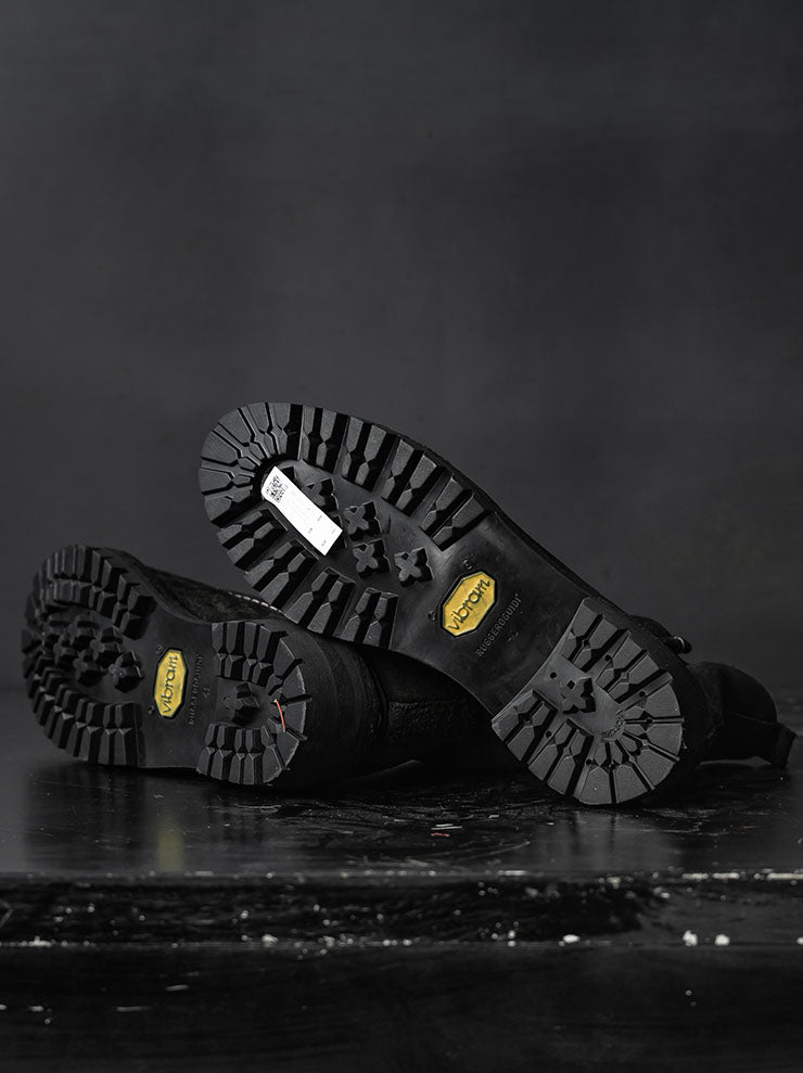 GUIDI<br> Men's Front Zip Paraboot NTP05FZ Black/Reverse Calf