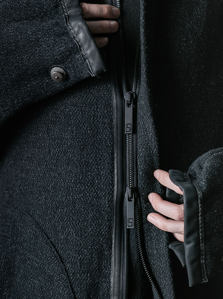 69 BY ISAAC SELLAM MENS High Neck Coat / UNIQUE