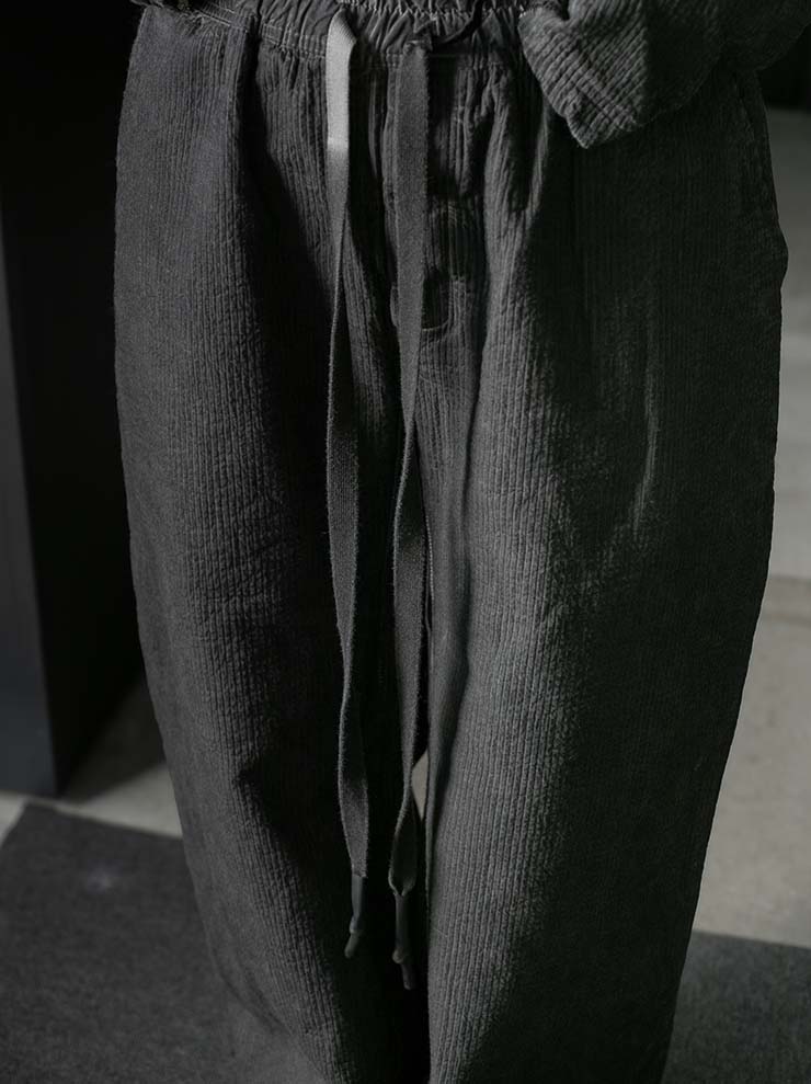 69 by ISAAC SELLAM <br>MENS Striped Cargo Trousers / PLOMB