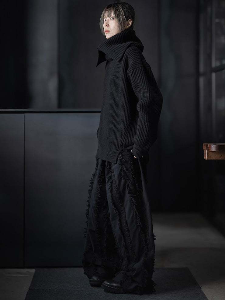 UMA WANG<br>UNISEX CASHMERE NECK / BLACK