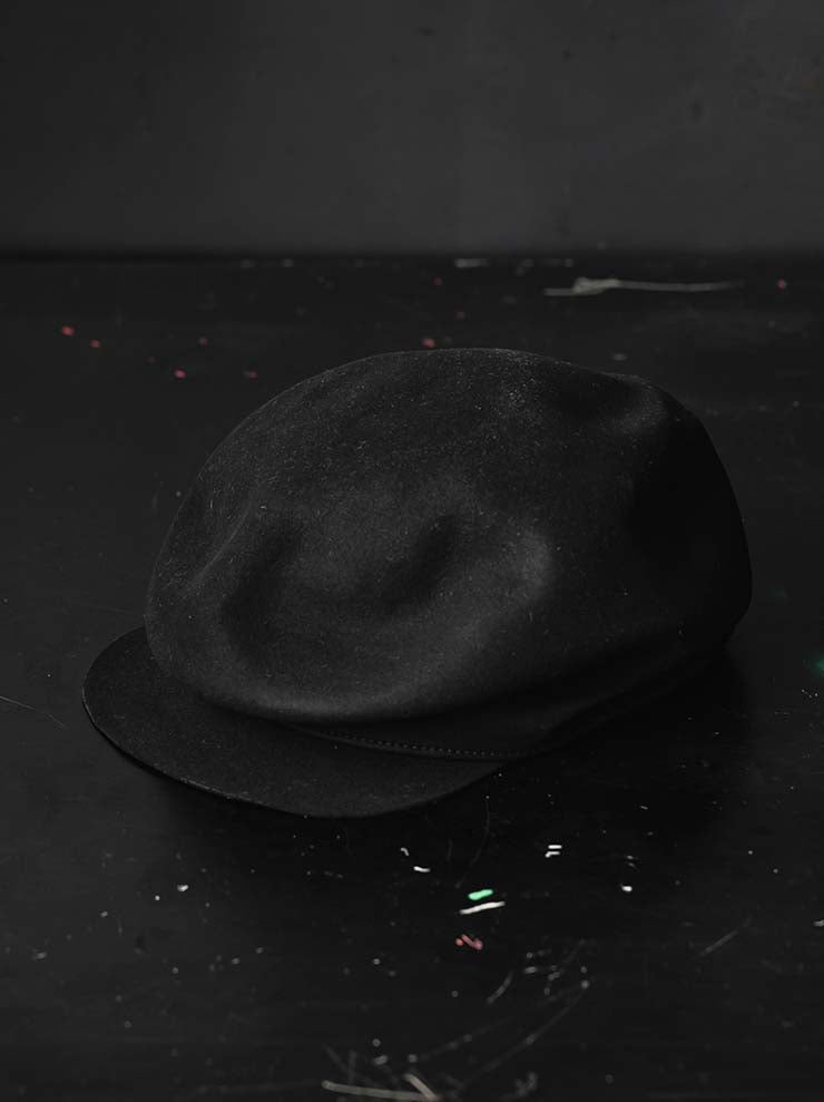 HORISAKI<br>ビーバーファーフェルトキャップ BHNLK - fw26 / BLACK EB