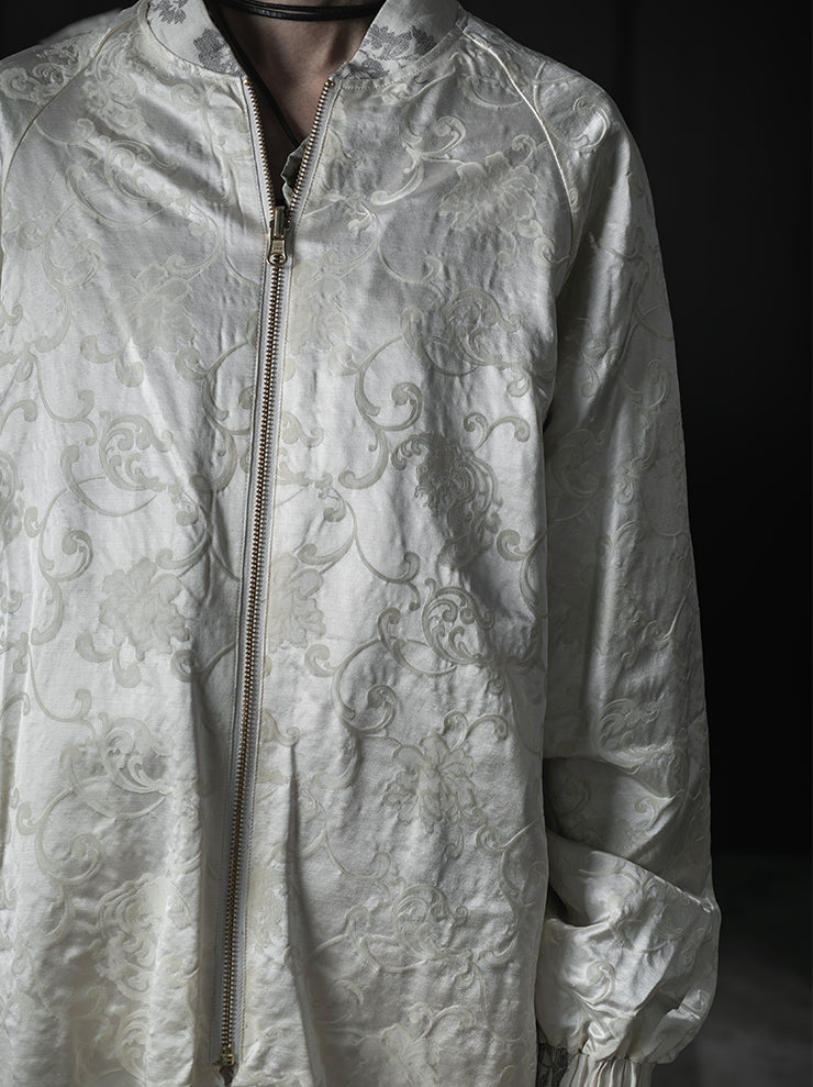 COMMUNS<br>WOMEN'S SILK COTTON JACKET / Dusty Pink Stripes