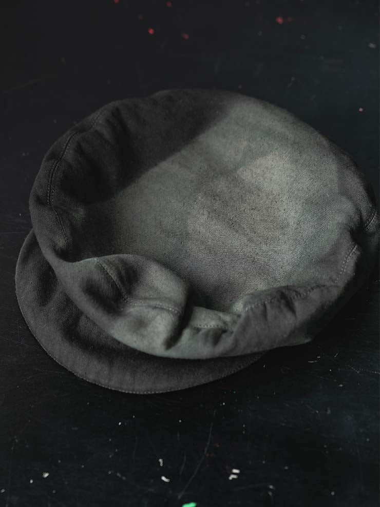 HORISAKI<br>ONE OF A KIND COLLECTION ハンドダイコットンハット OOAK25 NO.97 / GREY
