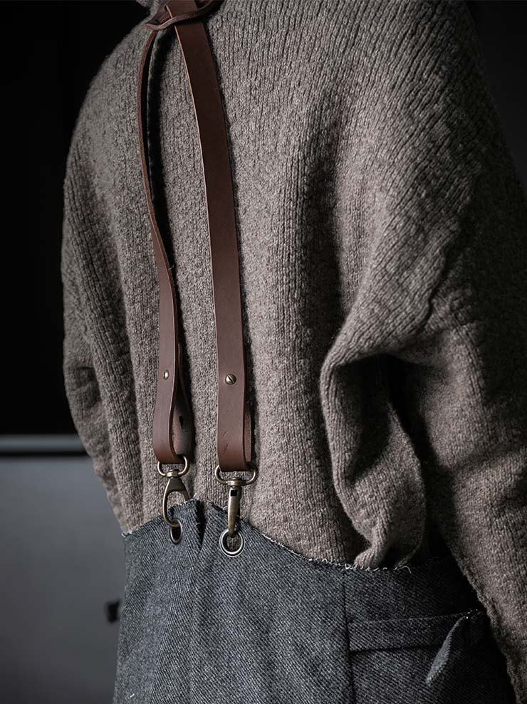 MONAD<br> McDonnell Overalls / Gray - Navy twill