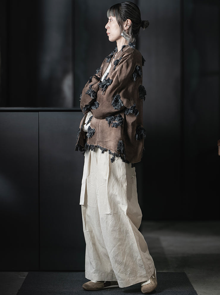 UMA WANG<br>WOMENS KLARKE JKT / ROSE/BLUE
