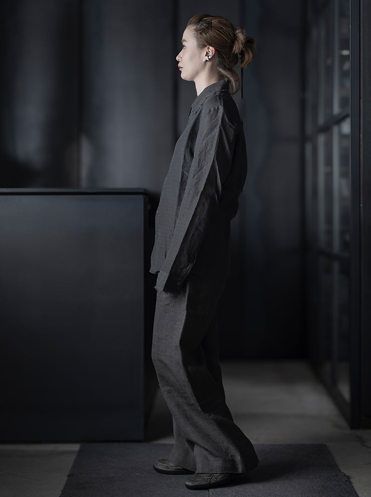 K'ANG<br>UNISEX MIDFIT SHIRTS / DARK GREY