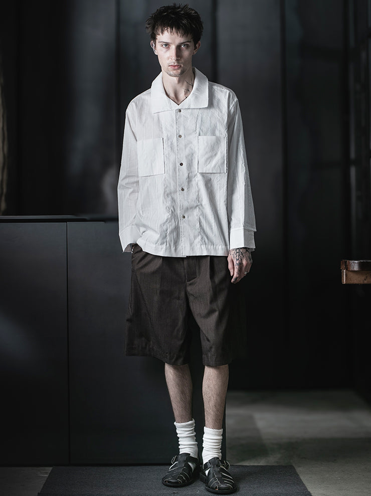 MONAD<br>Bray Over-shirt / White