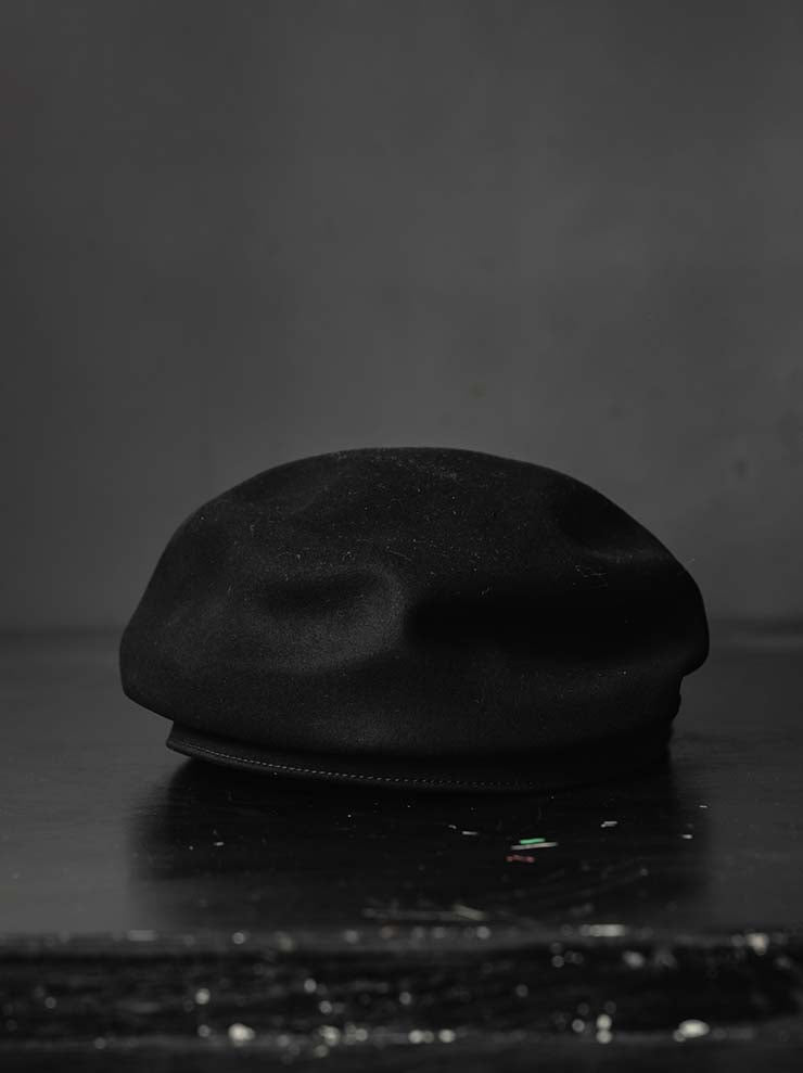 HORISAKI<br>ビーバーファーフェルトキャップ BHNLK - fw26 / BLACK EB