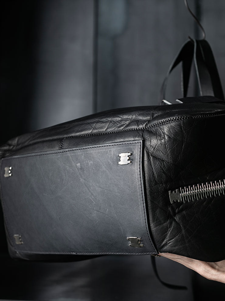ISAAC SELLAM EXPERIENCE<br> Bonded Leather Bag / NOIR - 24th of August Exclusive