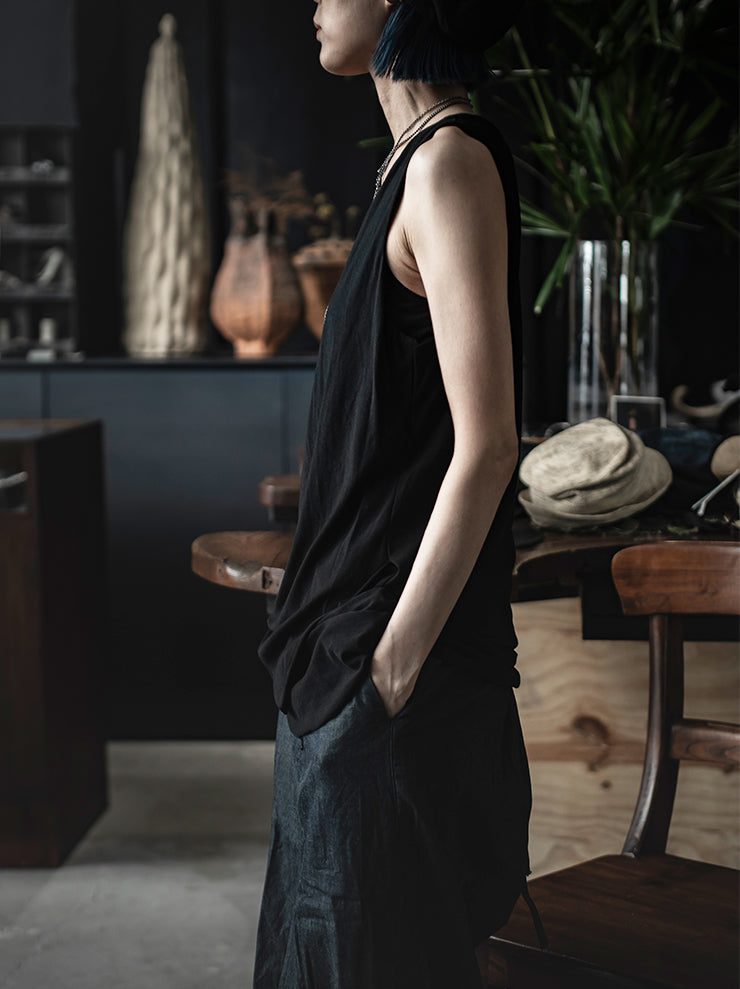 ATELIER SUPPAN<br> WOMENS Front double tank top