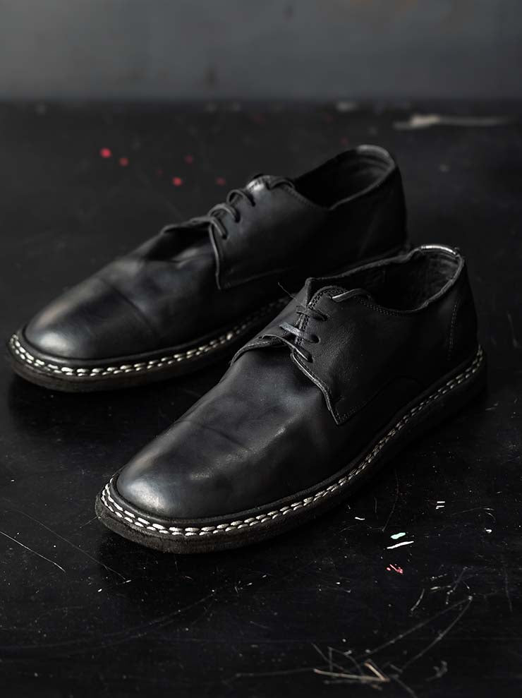 GUIDI<br>MENS ダービーシューズ 9920_N BLKT / HORSE FULL GRAIN