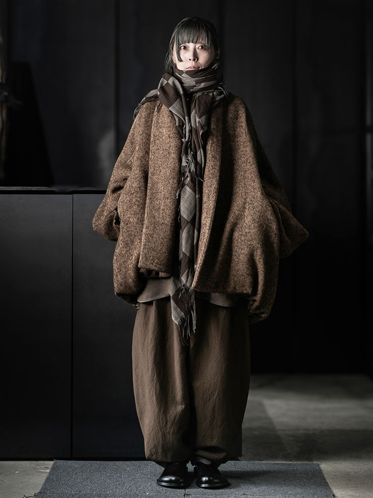 UMA WANG<br>WOMENS KNOOK JKT / MUSTARD/BLACK