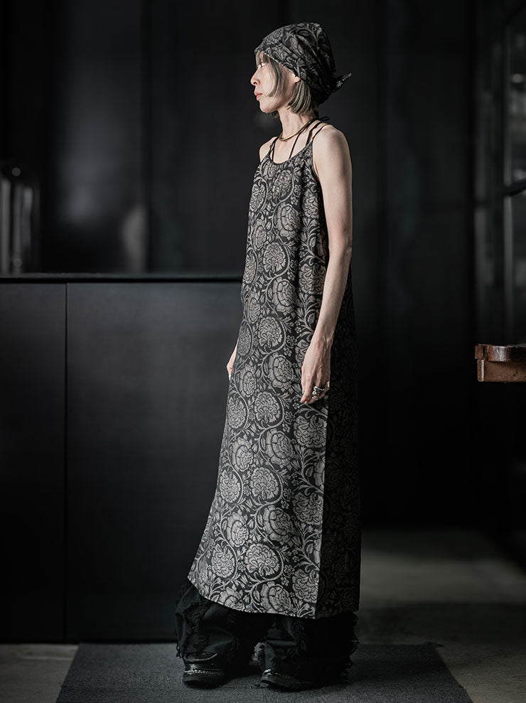 UMA WANG<br>WOMENS ANAYA DRESS / BLACK×TAN