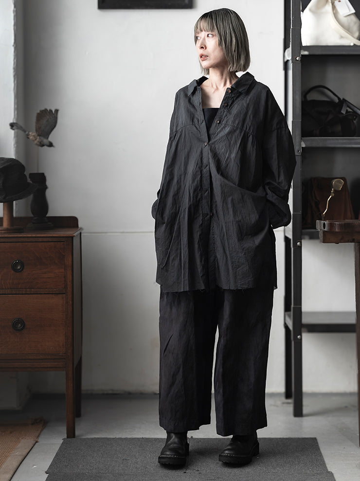 ATELIER SUPPAN<br />WOMENS ロングギャザーシャツ