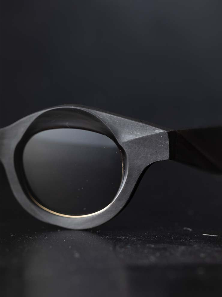 RIGARDS<br/>GENUINE HORN & TITANIUM フレームサングラス / BLACK / RG1063