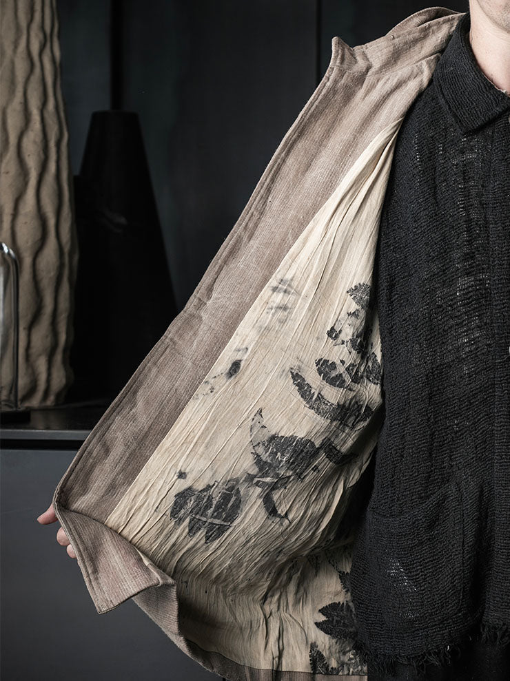 toward(s)<br />WAXED REVERSE CORDUROY PARKA / BEIGE