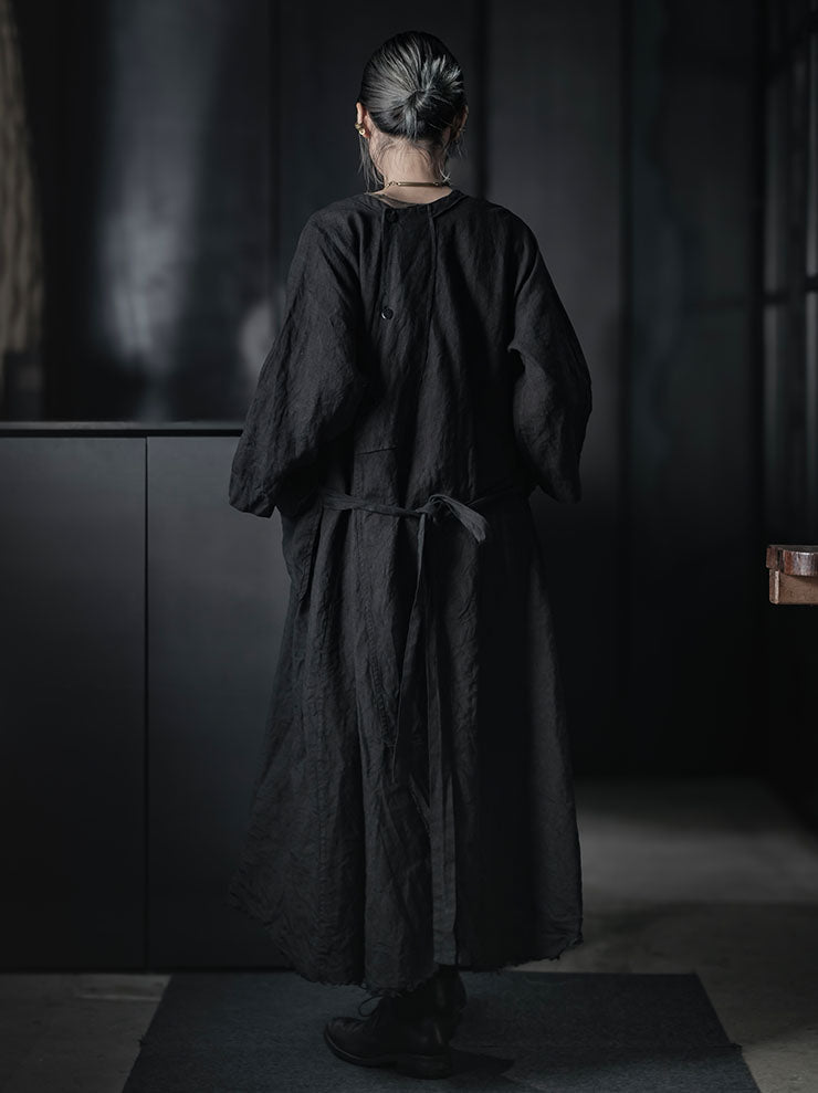 ATELIER SUPPAN<br>WOMENS LARGE HEMP DRESS / W26-35