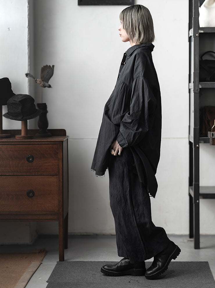 ATELIER SUPPAN<br />WOMENS ロングギャザーシャツ