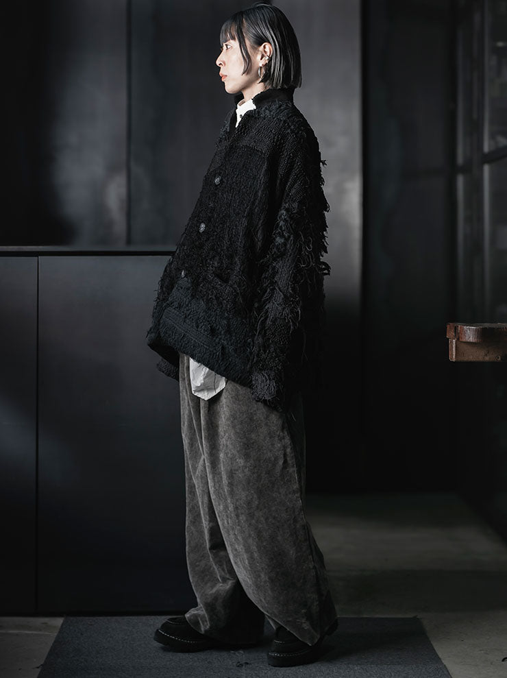 By Walid<br>UNISEX BEAU JACKET / BLACK & BLUE / SIZE S