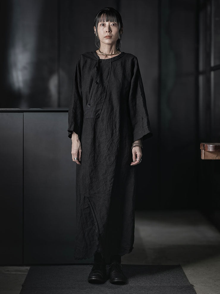 ATELIER SUPPAN<br>WOMENS LARGE HEMP DRESS / W26-35