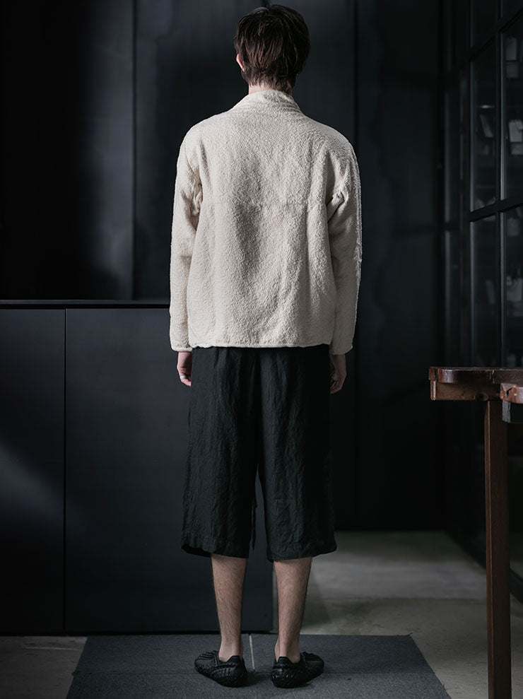 OUTBREAK LAB<br>MENS Beekeeper Sweater in Cotton Bouclé / UNDYED