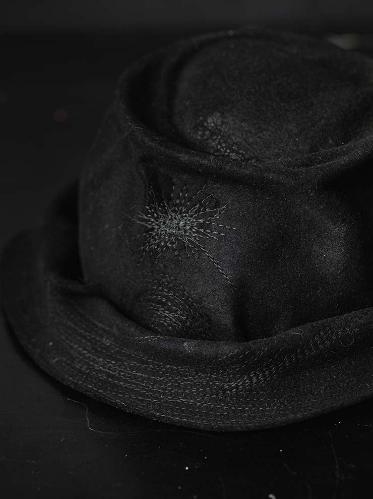 HORISAKI<br>ONE OF A KIND COLLECTION ラビットファーフェルトハット OOAK26 NO. 081 / VARIOUS