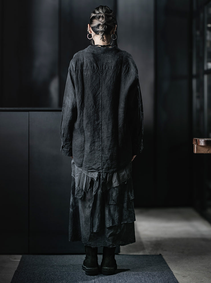 ATELIER SUPPAN<br>WOMENS Hemp Shirt Jacket / E26-41