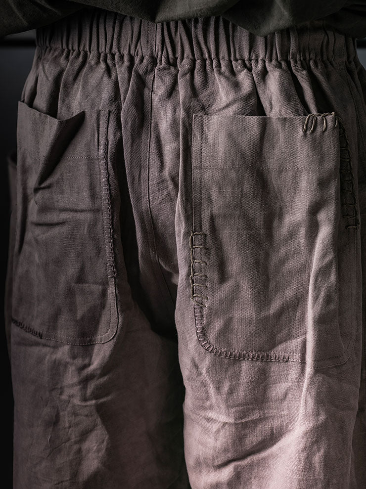 GATHERING<br>UNISEX FISHERMAN PANT / BROWN CLAY