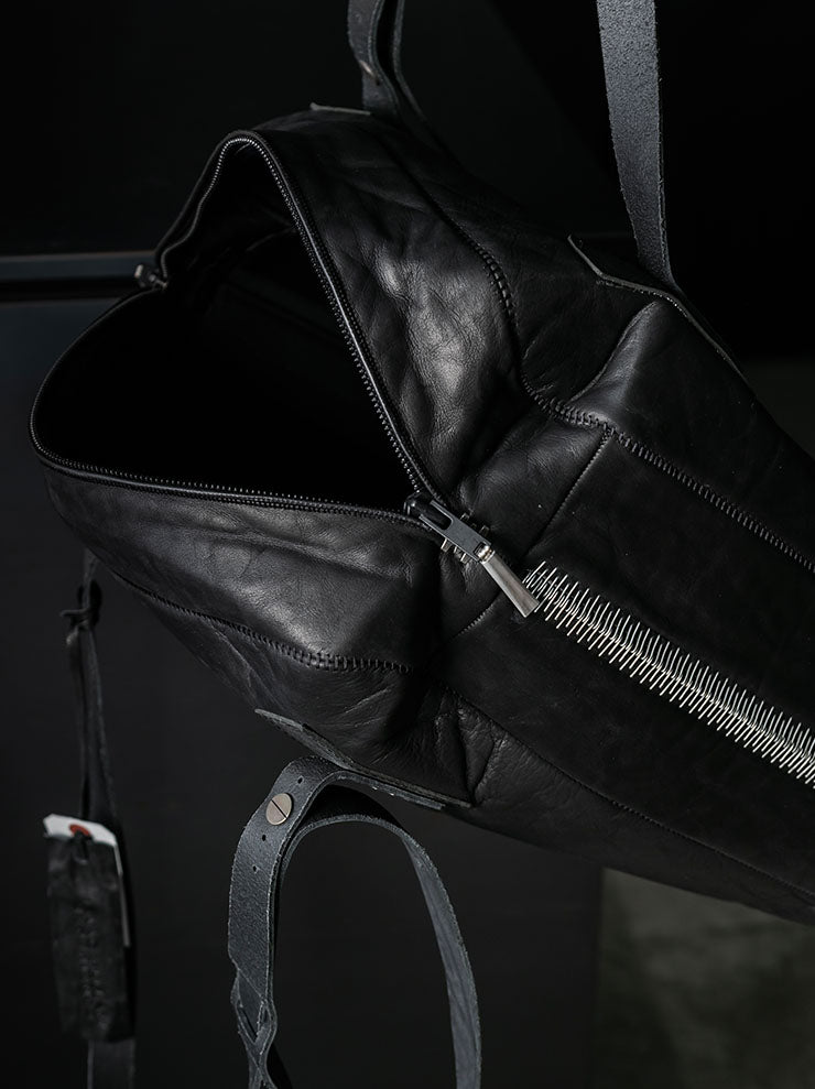 ISAAC SELLAM EXPERIENCE<br> Bonded Leather Tote Bag / NOIR - 24th of August Exclusive