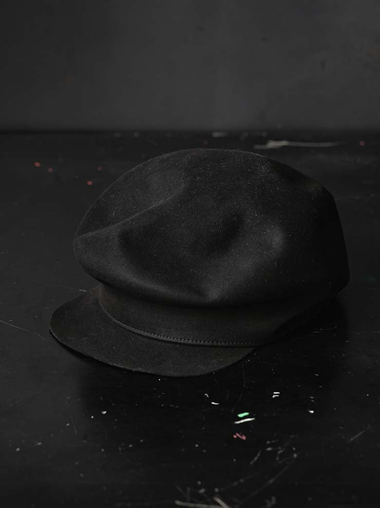 HORISAKI<br>ビーバーファーフェルトキャップ BHNLK - fw26 / BLACK EB