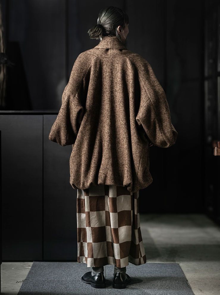 UMA WANG<br>WOMENS KNOOK JKT / MUSTARD/BLACK