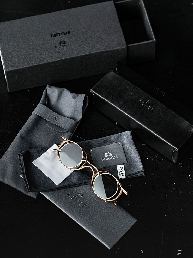 RIGARDS × ZIGGY CHEN<br>TITANIUM フレームサングラス / LIGHT BRONZE × GOLD / RG1943ZC