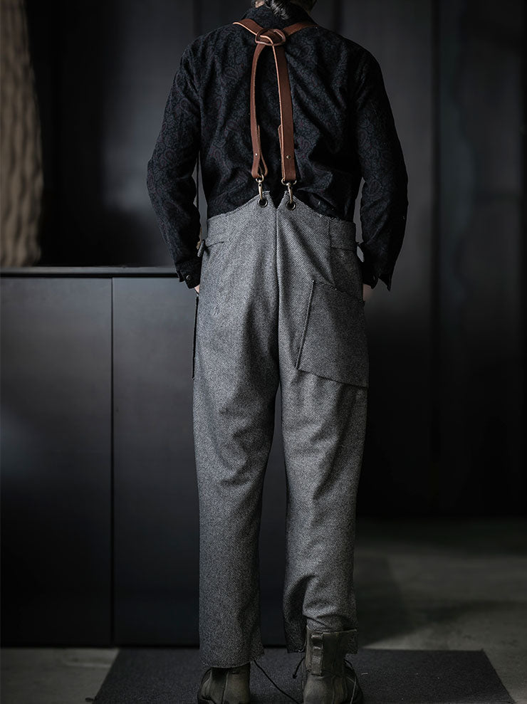 MONAD<br> McDonnell Overalls / Gray - Black twill