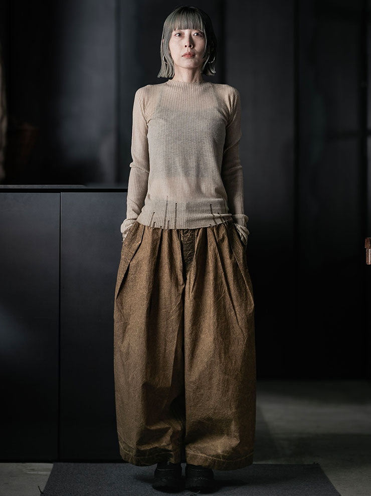 UMA WANG<br>WOMENS POETIC PANTS / MUSTARD