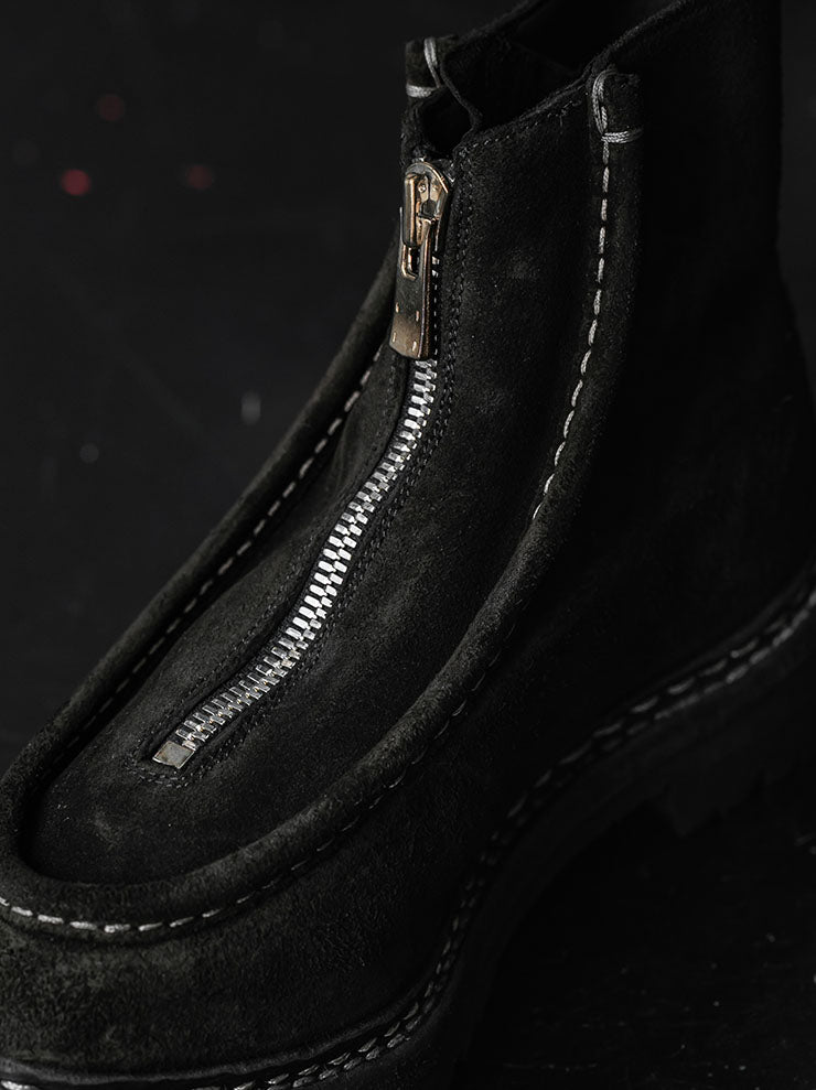 GUIDIWOMENS フロントジップパラブーツ NTP05FZ BLKT / CALF REVERSE