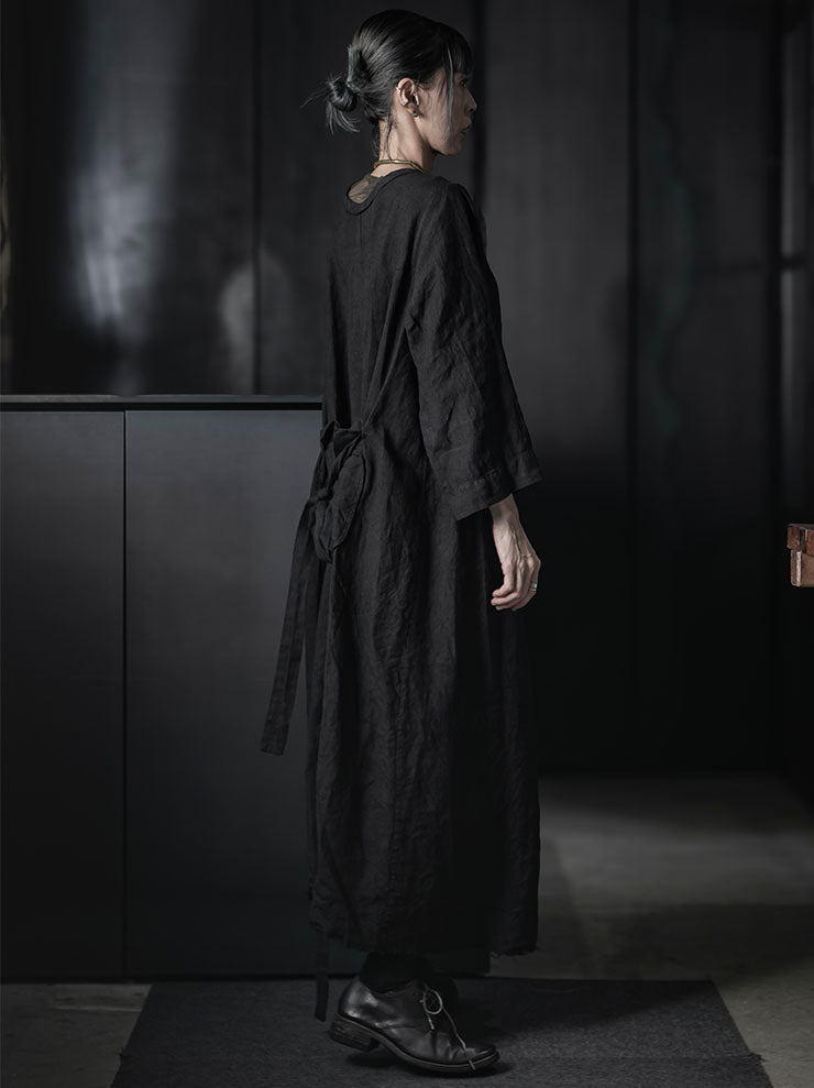 ATELIER SUPPAN<br>WOMENS LARGE HEMP DRESS / W26-35