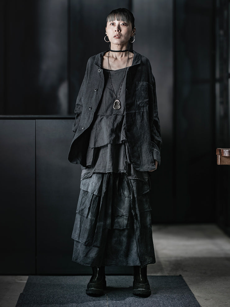 ATELIER SUPPAN<br>WOMENS Hemp Shirt Jacket / E26-41