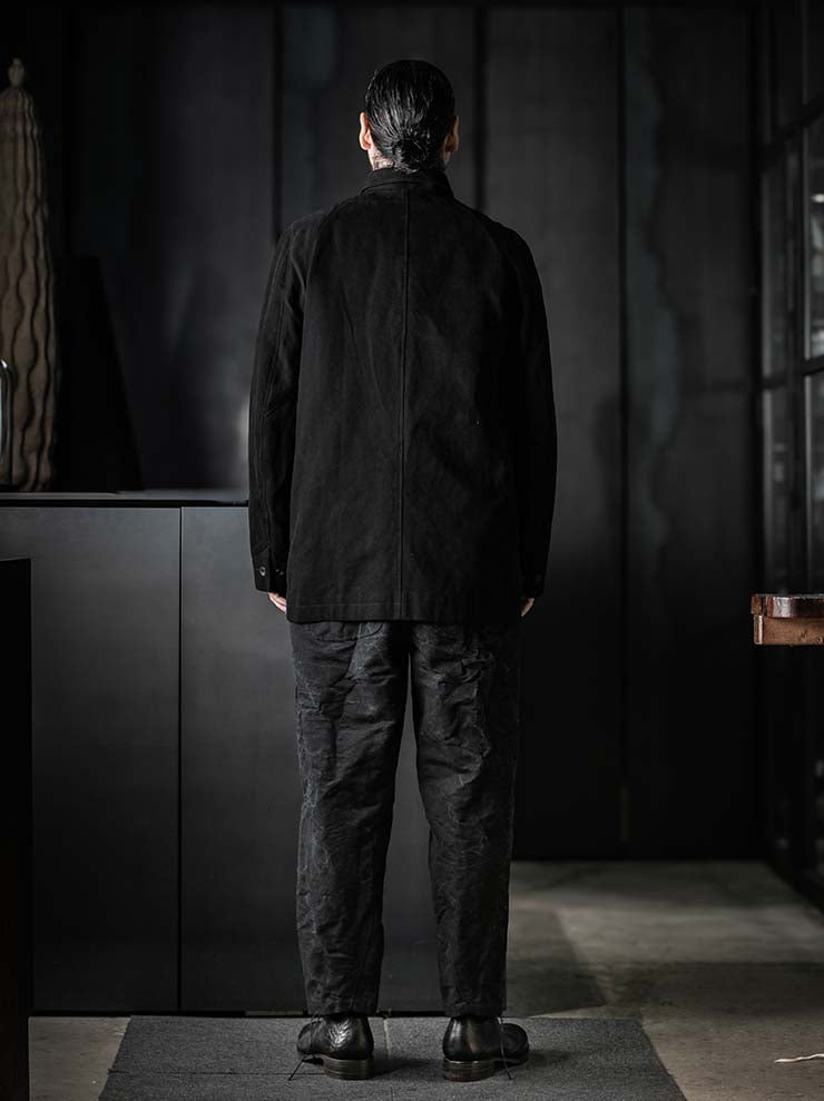 P.R. PATTERSON<br>LINED COTTON CHORE JACKET / BLACK