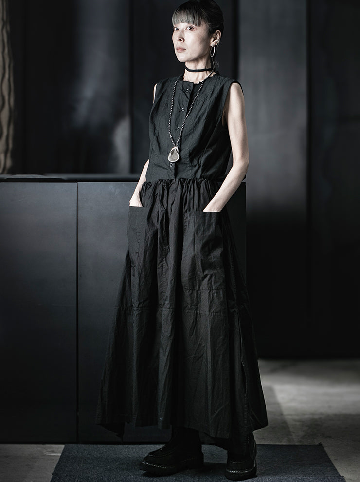 ATELIER SUPPAN<br>WOMENS Wide cotton skirt / E26-47