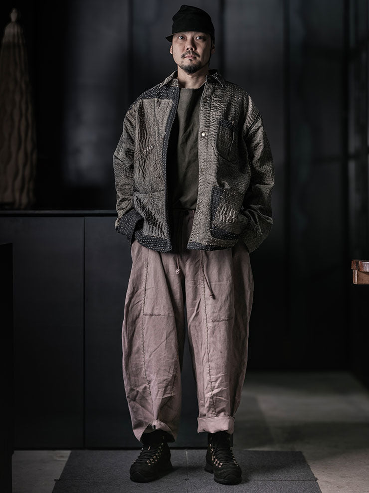 GATHERING<br>UNISEX FISHERMAN PANT / BROWN CLAY